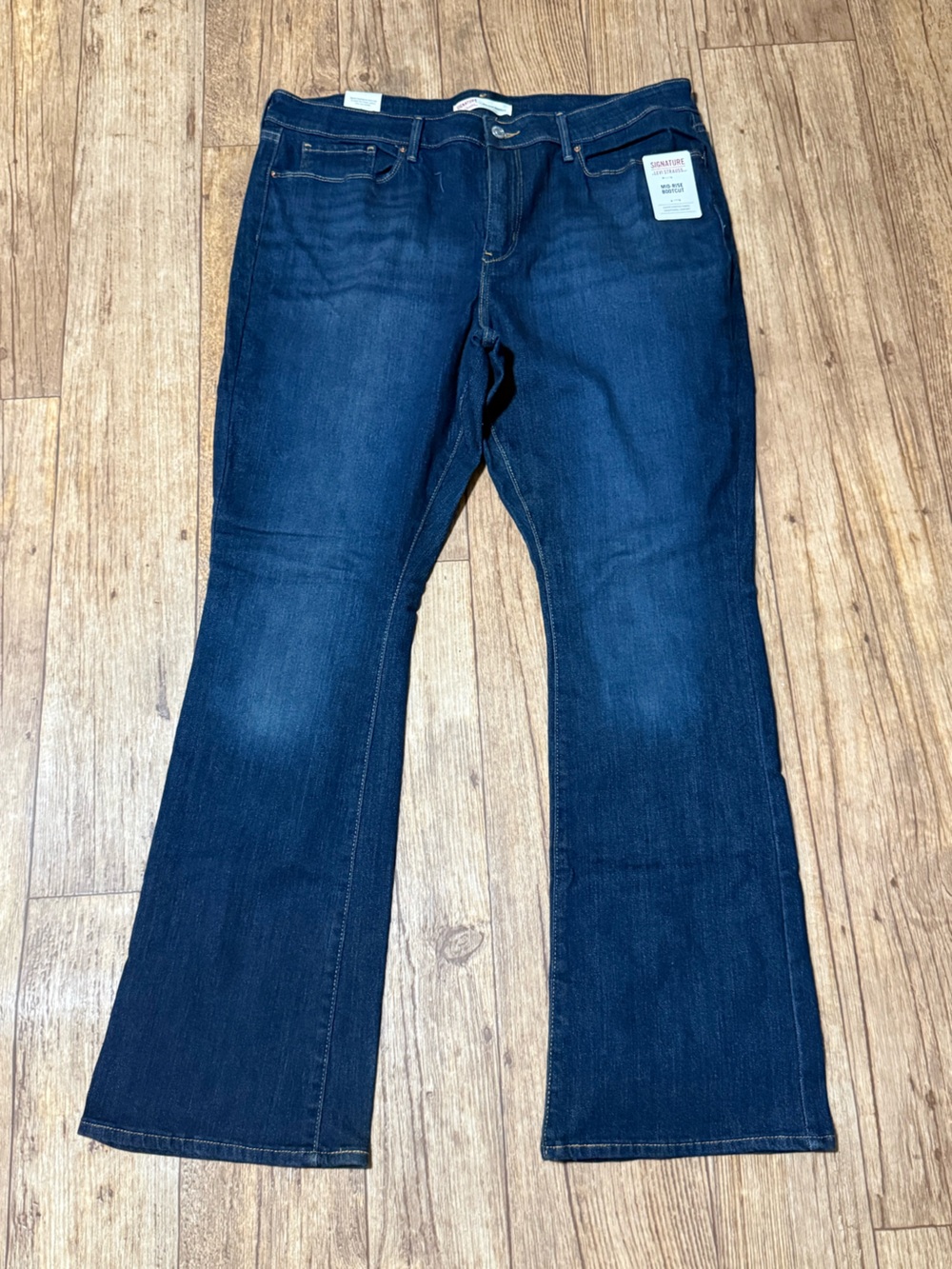 Signature by Levi Strauss Dark Indigo Boot Cut Jeans